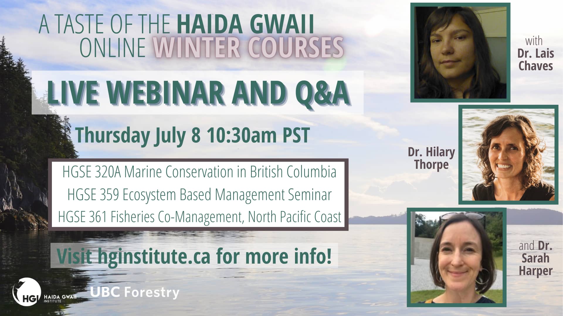 Live Webinar: A taste of the Haida Gwaii Online Winter Courses