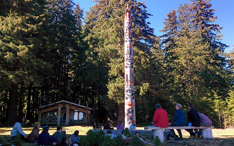 Legacy Pole on Haida Gwaii
